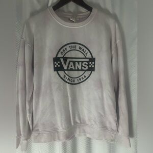 White Vans Crew Neck Long Sleeve